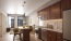 Apartment kitchen with center island